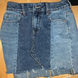 Blue jean skirt